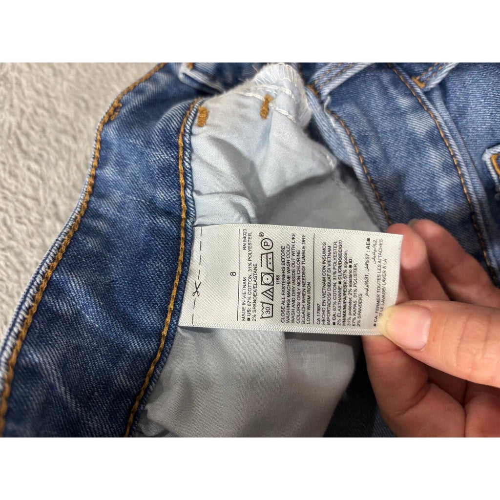 Old Navy 8 Womens Blue Pop Icon Skinny Jeans Casual Classic Denim