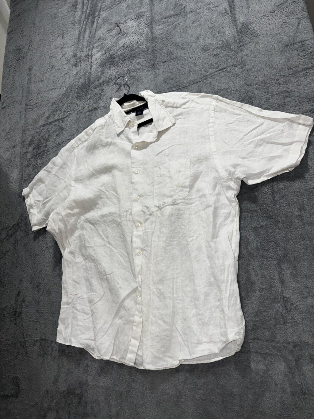 Brooks Brothers Men's White Irish Linen Shirt XL, photo 2 of 8