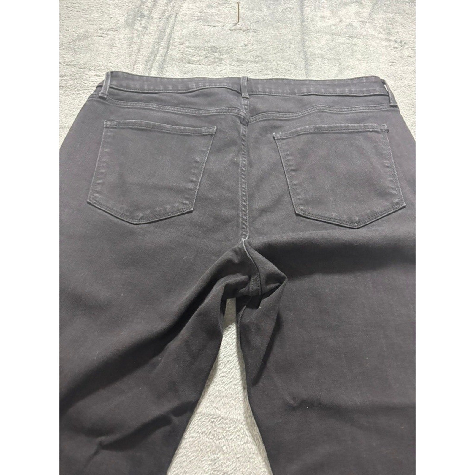 Old Navy Womens Black High Rise Super Skinny Jeans 18 Plus Stretch Denim