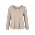 Soft Surroundings Taupe Pearl Embellished Scoop Neck Knit Sweater Top 2EU91 Mens