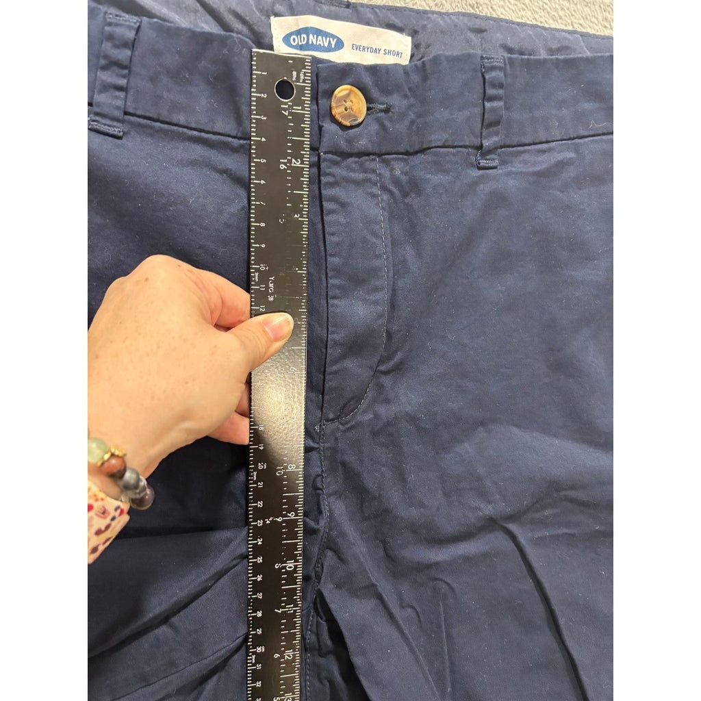 Old Navy Womens 16 Navy Blue Everyday Short Chino Casual Preppy