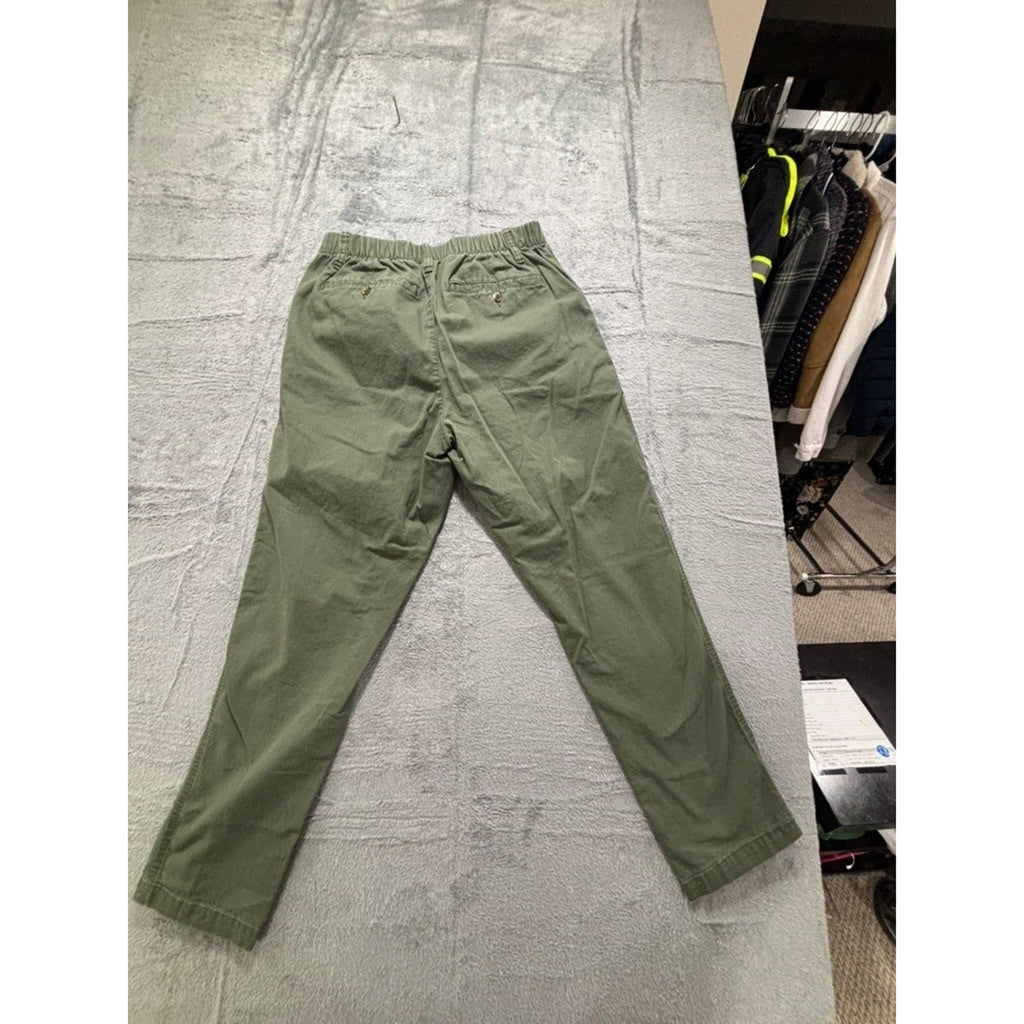 Old Navy M Green Chino Pants Womens Casual Preppy Boho