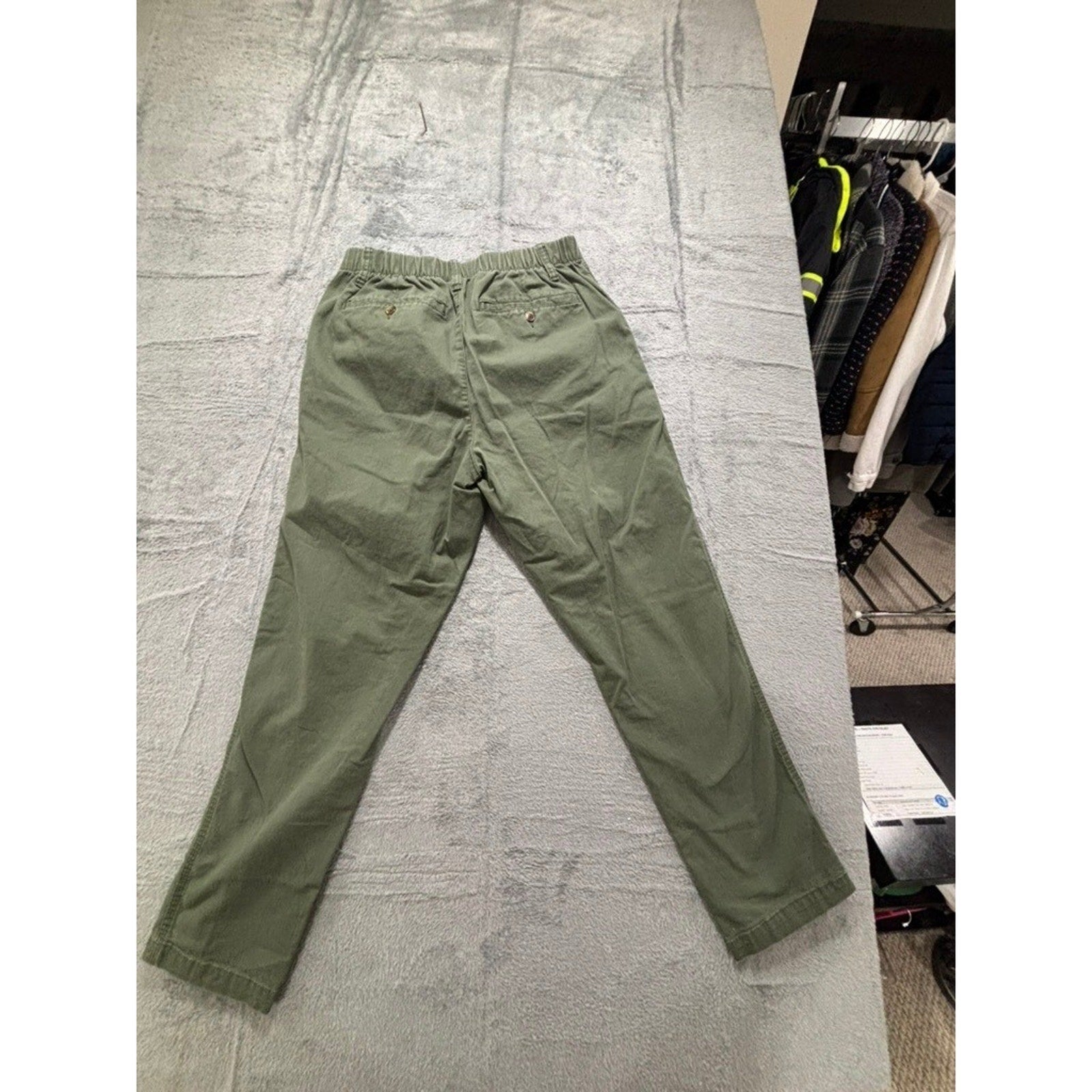 Old Navy M Green Chino Pants Womens Casual Preppy Boho