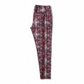 Pro Player Womens M Maroon Printed Athletic Leggings Athleisure Casual