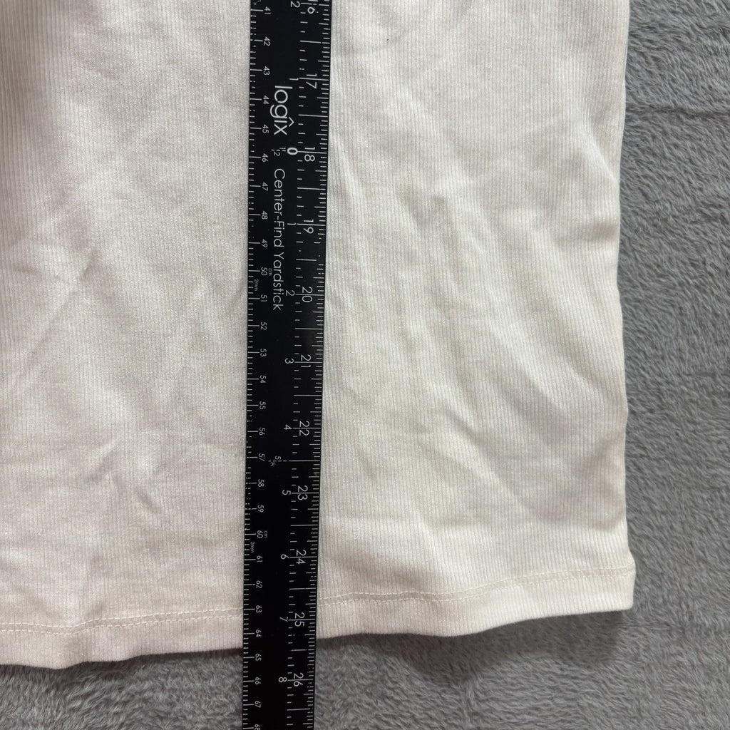 A New Day XL White Short Sleeve T-Shirt Womens Casual Relaxed Fit Cozy Basic