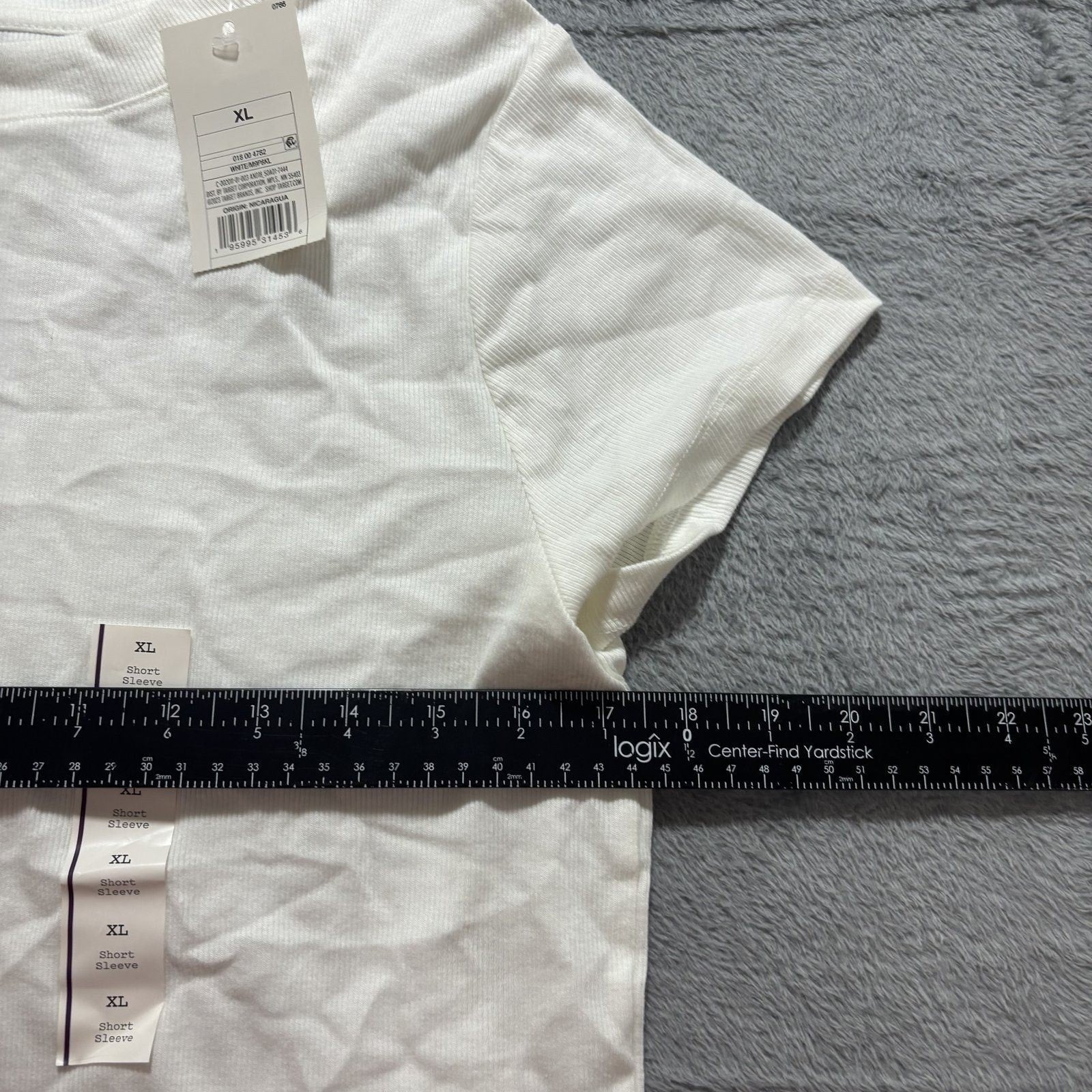 A New Day XL White Short Sleeve T-Shirt Womens Casual Relaxed Fit Cozy Basic