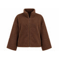 HM DIVIDED Womens XL Brown Teddy Fleece Full Zip Jacket Oversized Sherpa Cozy