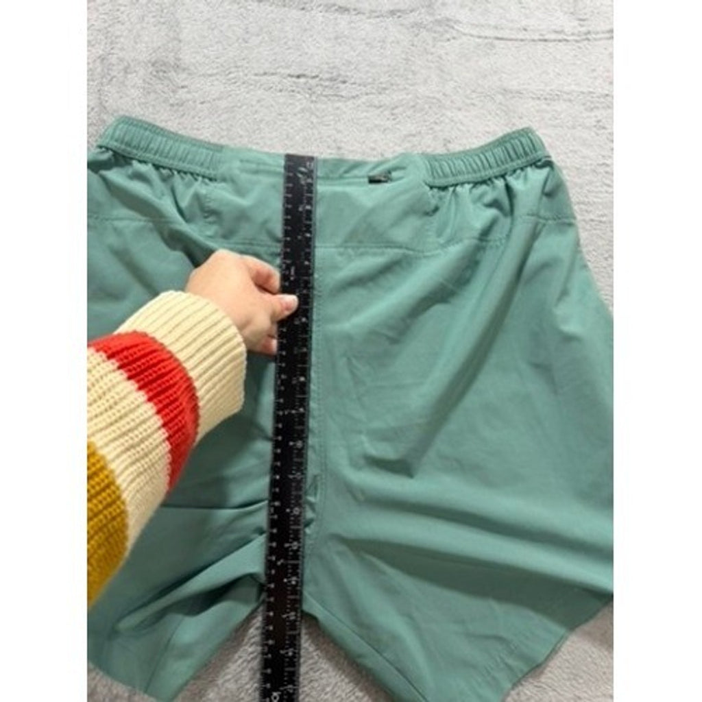 Balance Collection Mens Sage Green Athletic Running Training Shorts Size L