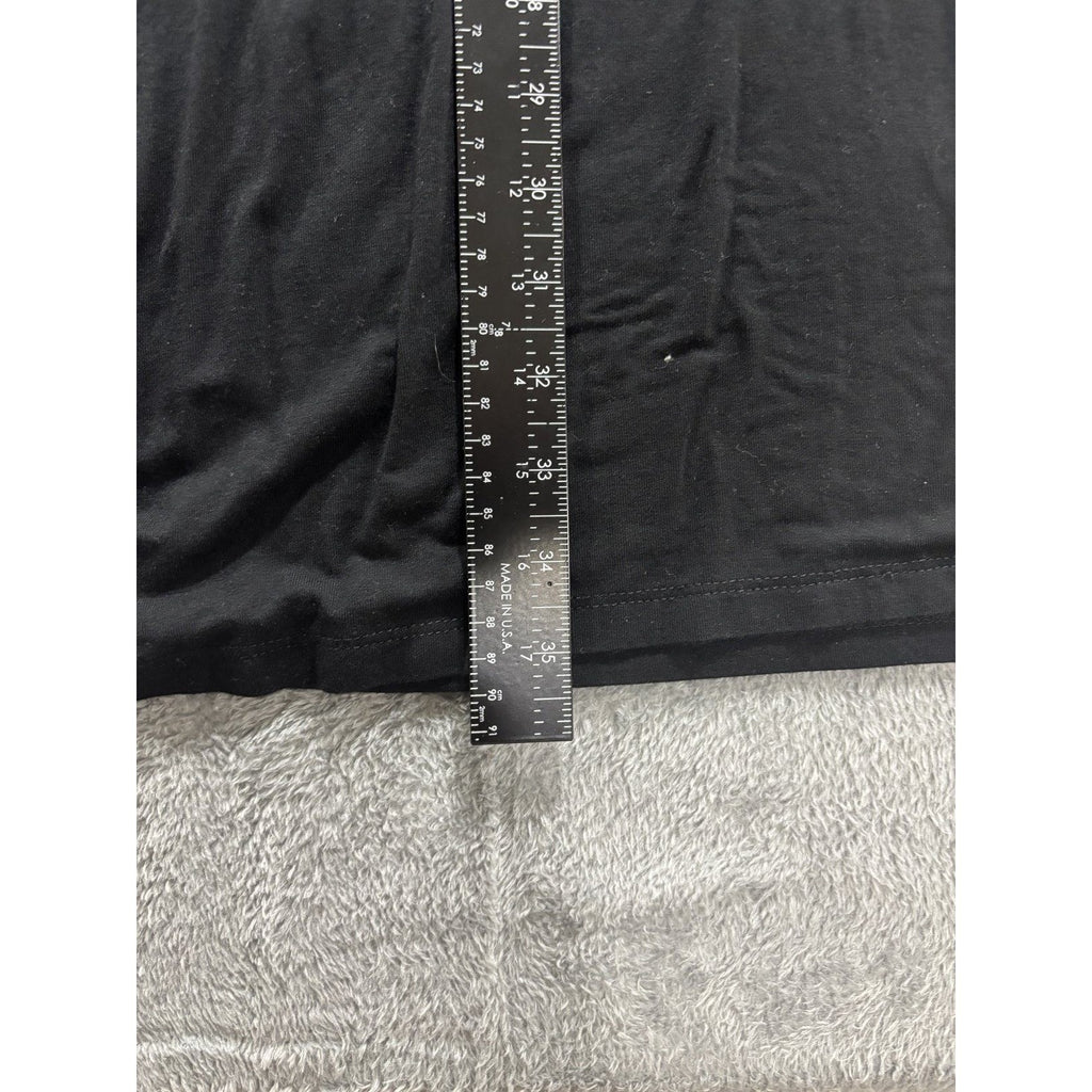 Daily Ritual XXL Black Womens V-Neck Short Sleeve T-Shirt Soft Stretch Everyday