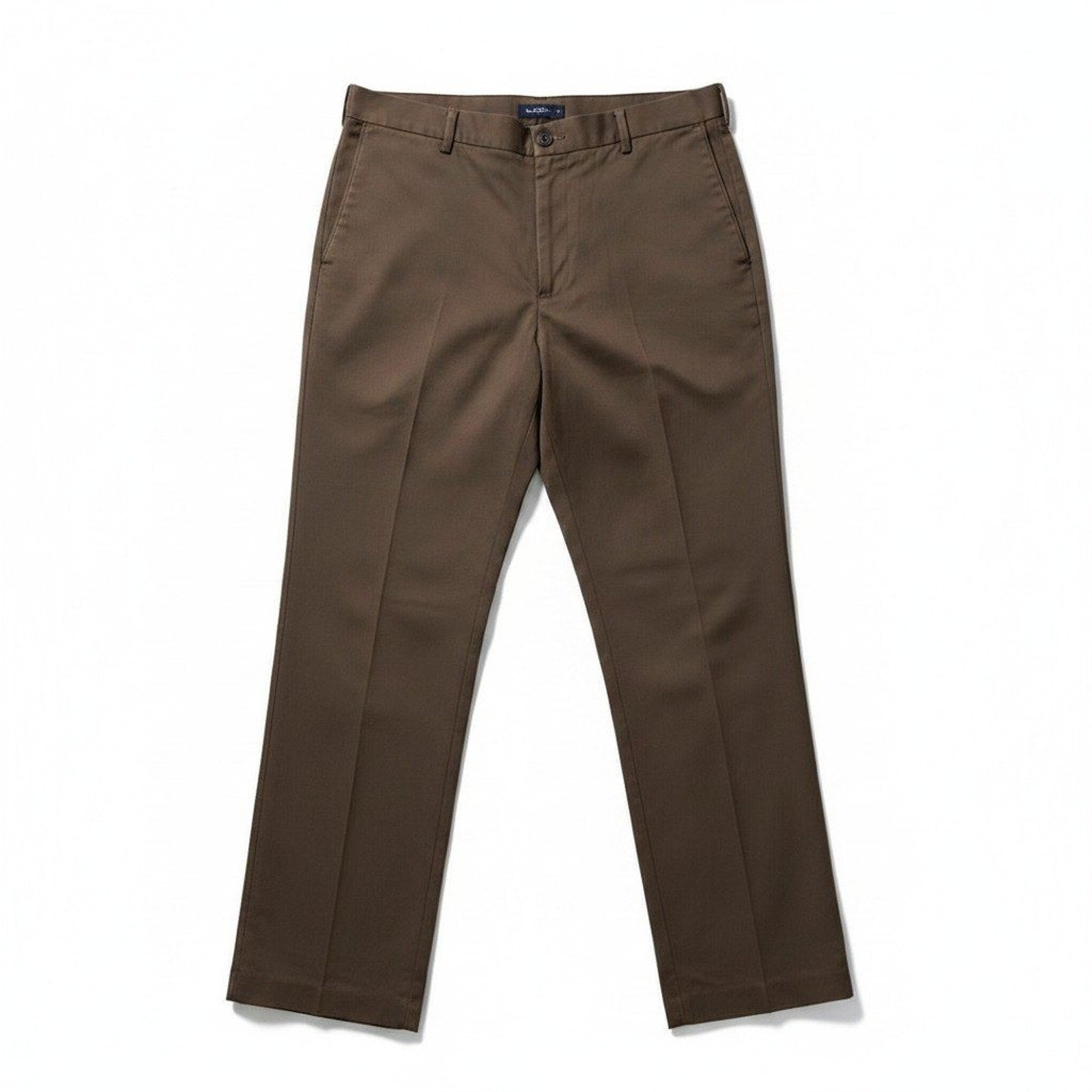 Dockers Premium 36x31 Brown Chino Pant Relaxed Fit Mens Casual Preppy Flat Front