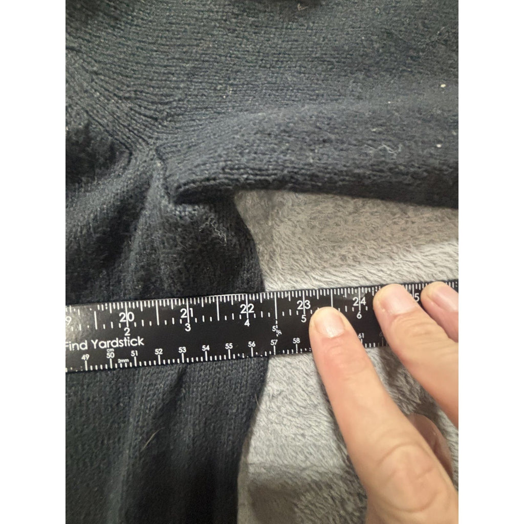 Old Navy 1X Black Womens Open Front Long Cardigan Duster Sweater Cozy Plus Size