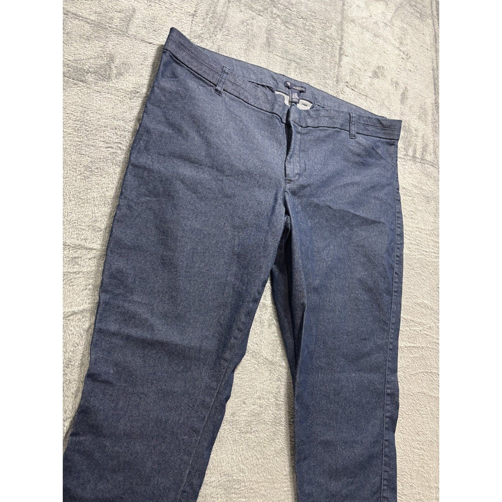 GAP 16R Blue Slim City Chino Pants Womens Casual Classic Office Stretch Cropped