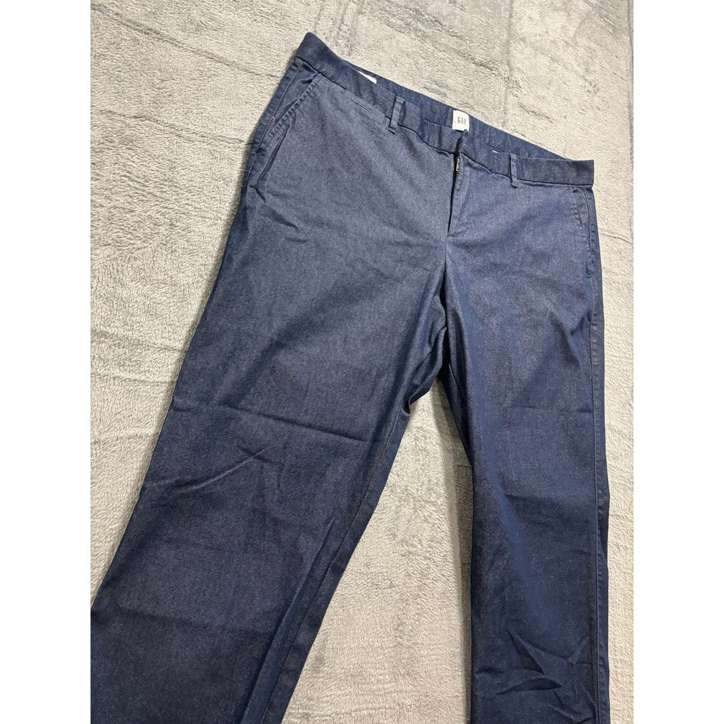 GAP 18 Blue Slim City Crop Pants Womens Casual Classic