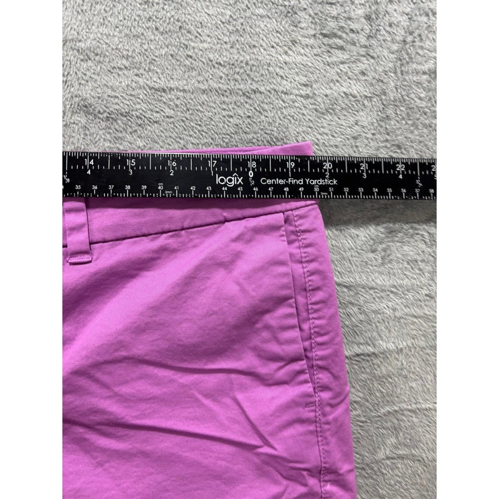 Old Navy 16 Purple Everyday Shorts Womens Casual Chino Cotton Stretch Summer