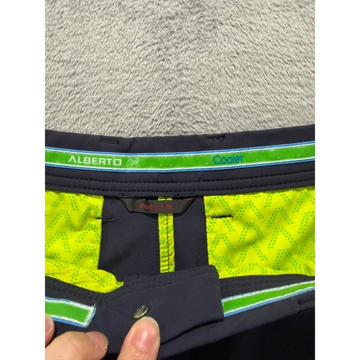 Alberto Golf Shorts Mens 58 US 42 Gray 3xDRY Cooler Performance Stretch Fit