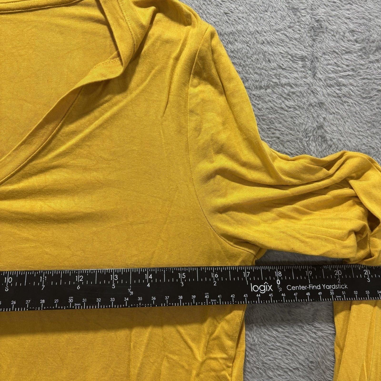Old Navy Womens M Mustard & Striped Long Sleeve Tee 2pc Bundle Casual
