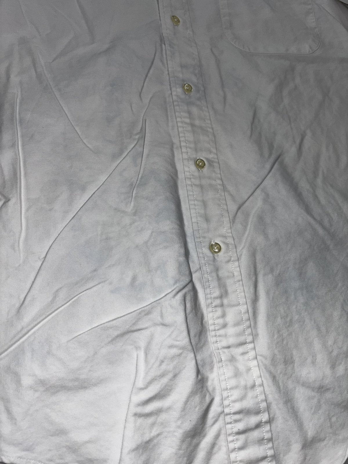 Brooks Brothers Mens 15 1/2-33 White Long Sleeve Button Down Oxford Shirt