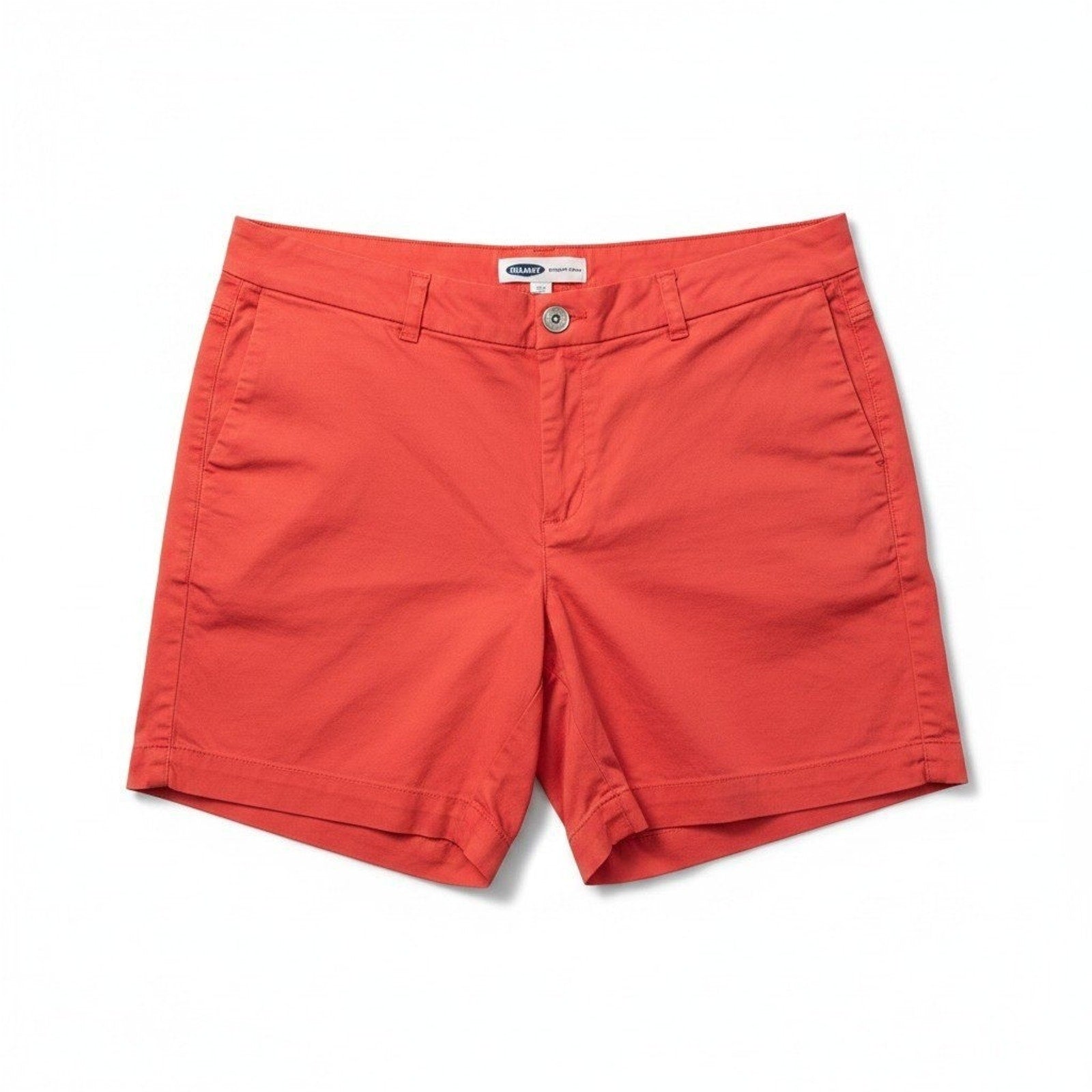 Old Navy 16 Womens Orange Everyday Short Casual Preppy Cotton Chino Shorts
