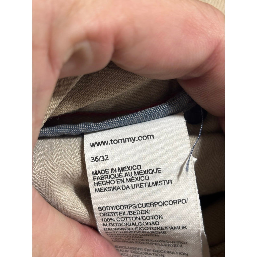 Tommy Hilfiger 36/32 Tan Chino Jeans Mens Preppy Vintage Casual Straight Pants