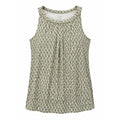 LOFT Outlet Womens XL Olive Green Leaf Print Sleeveless Knit Tank Top Banded Hem