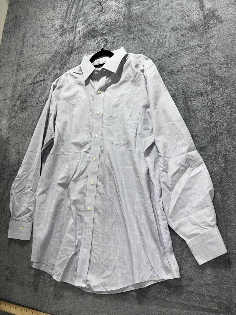 Brooks Brothers Men's Gray Plaid Shirt 17-34, photo 2 of 10