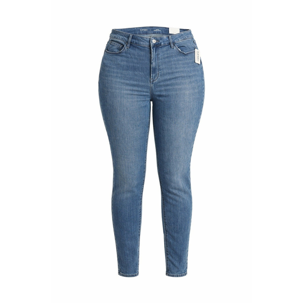 NWT Old Navy Jeans Women 16 High Rise Super Skinny Blue Denim Stretch Y2K Casual