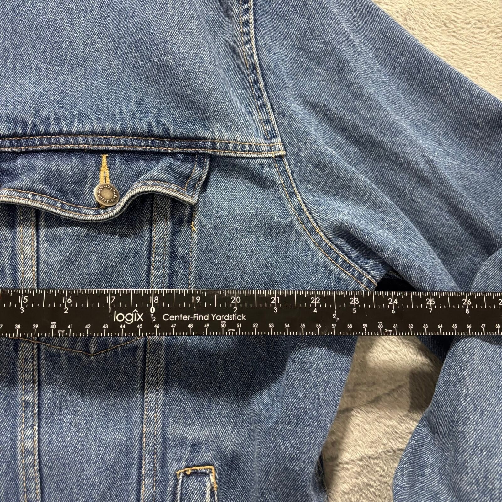 Wrangler Hero XL Blue Denim Trucker Jacket Womens Vintage Casual