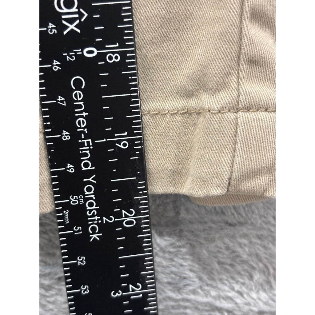 Nautica 34W Tan Chino Shorts Classic Fit Casual Preppy Mens