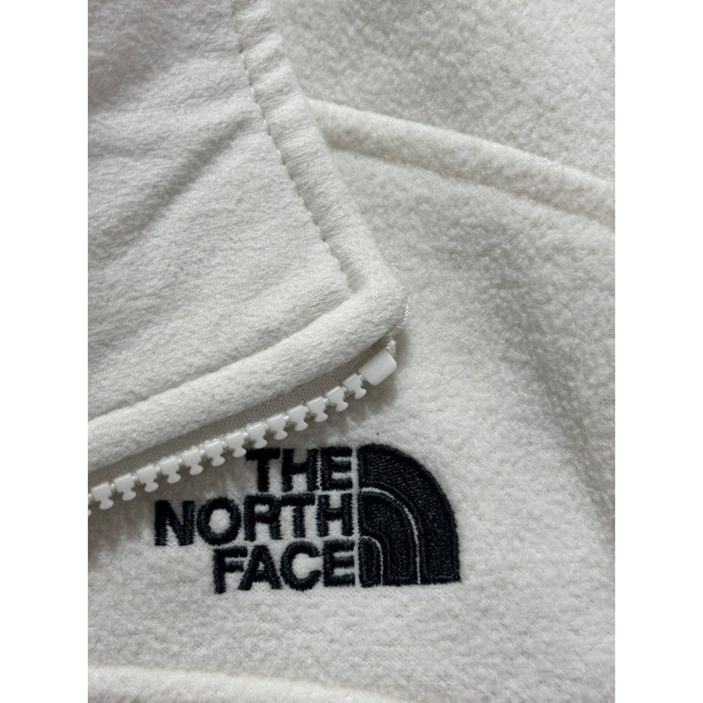The North Face Womens L Cream Fleece Full Zip Jacket Casual Cozy Athleisure