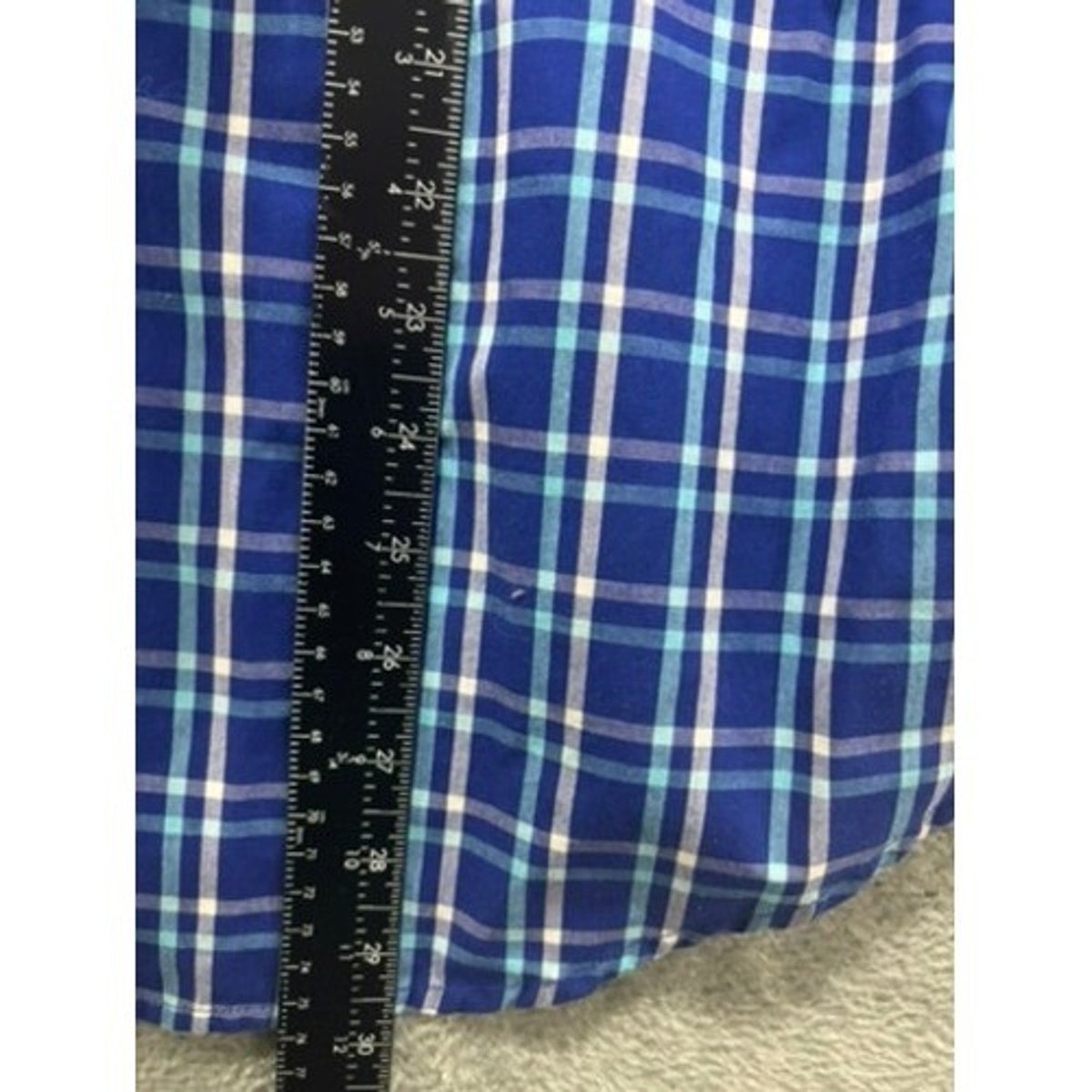 U.S. Polo Assn Shirt Mens XL Blue Plaid Short Sleeve Button Down Casual