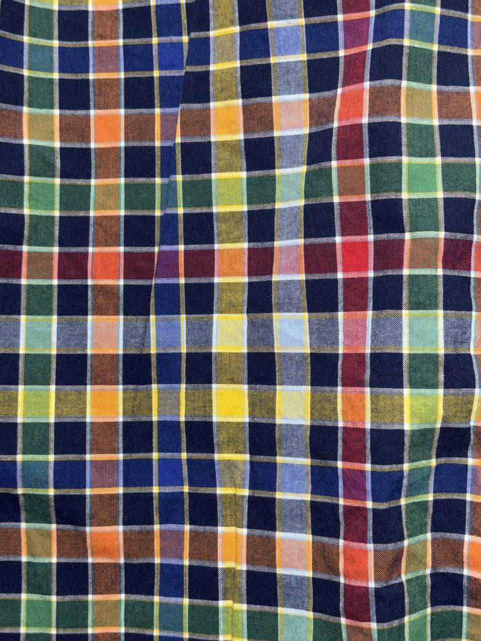 Alan Flusser Men's Multicolor Plaid Shirt Size L, photo 5 of 8