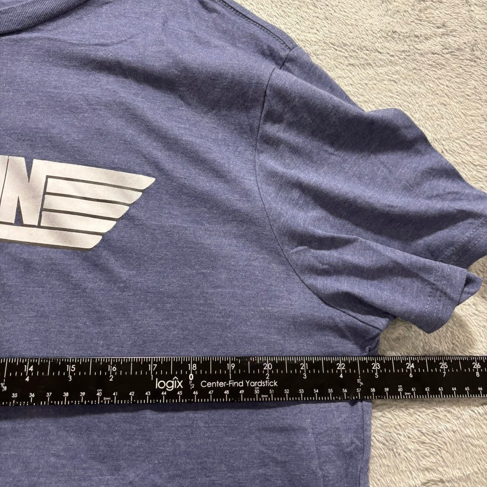 Top Gun XL Blue Graphic T-Shirt Womens Casual Vintage Movie Tee
