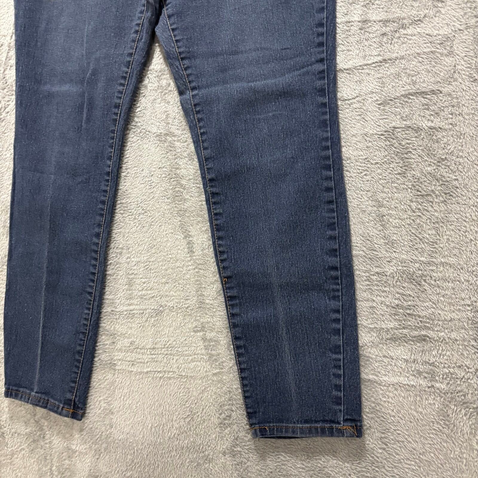 Bobbie Brooks 1X Womens Dark Wash Blue Denim Skinny Jeans Casual Plus Size