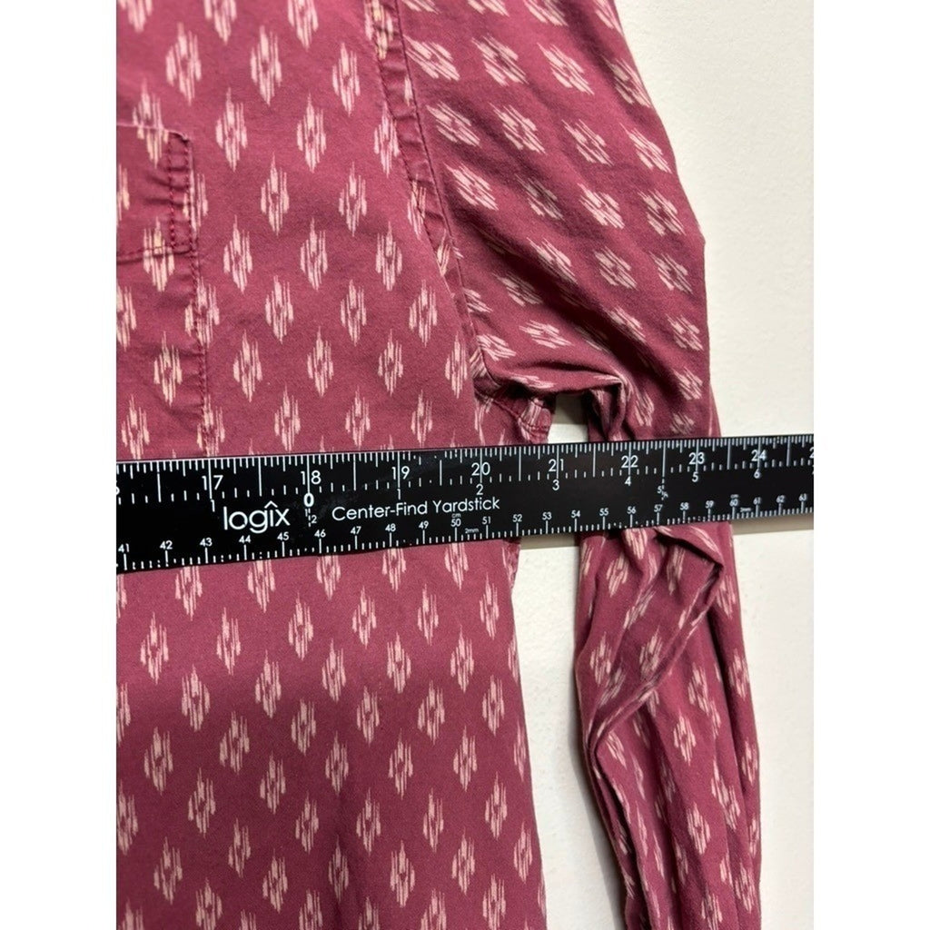 American Eagle Seriously Soft Classic Fit Button Up Shirt Men's Medium Pattern