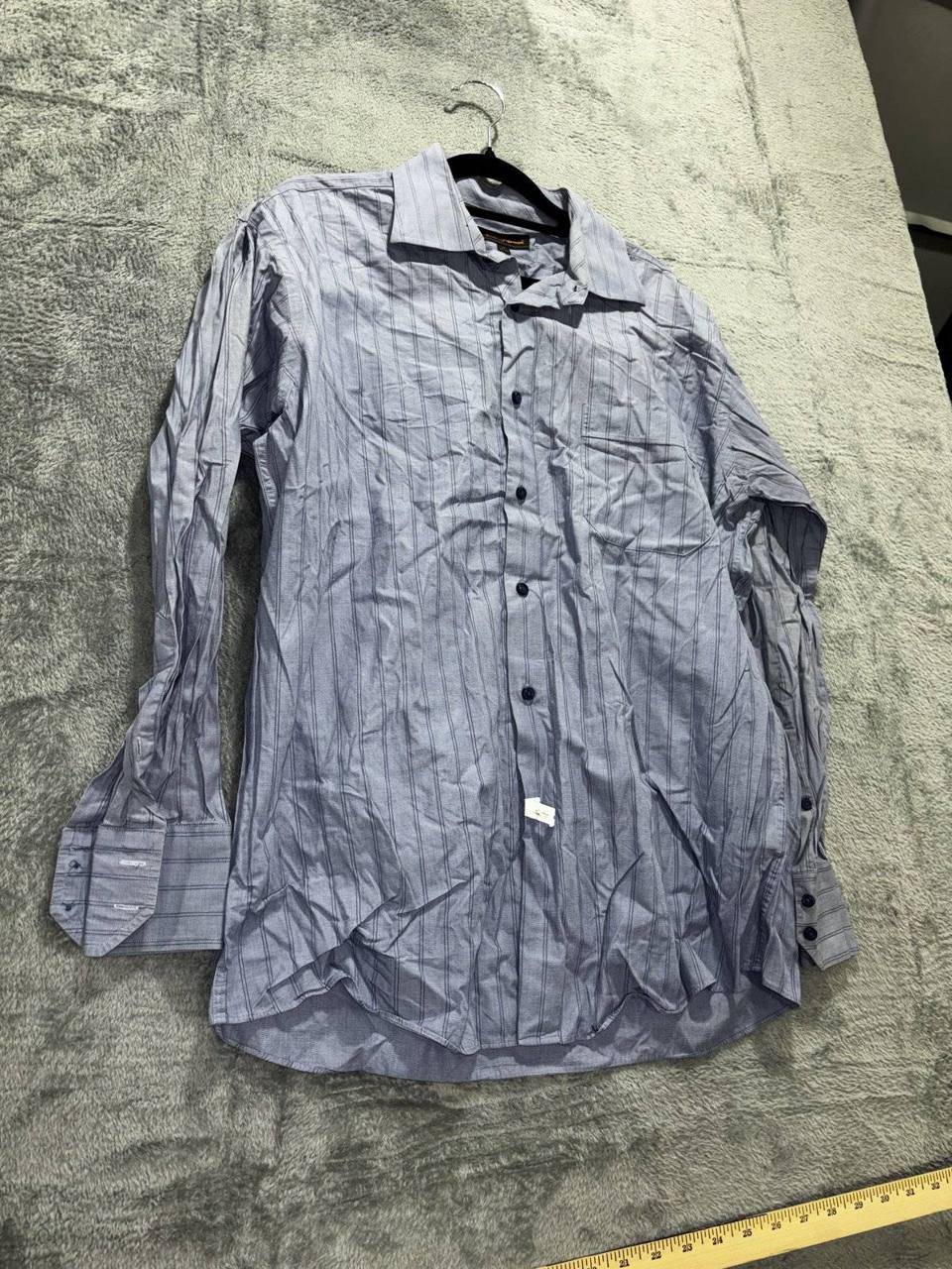Ben Sherman Men's Blue Striped Dress Shirt 16 32-33, photo 4 of 11