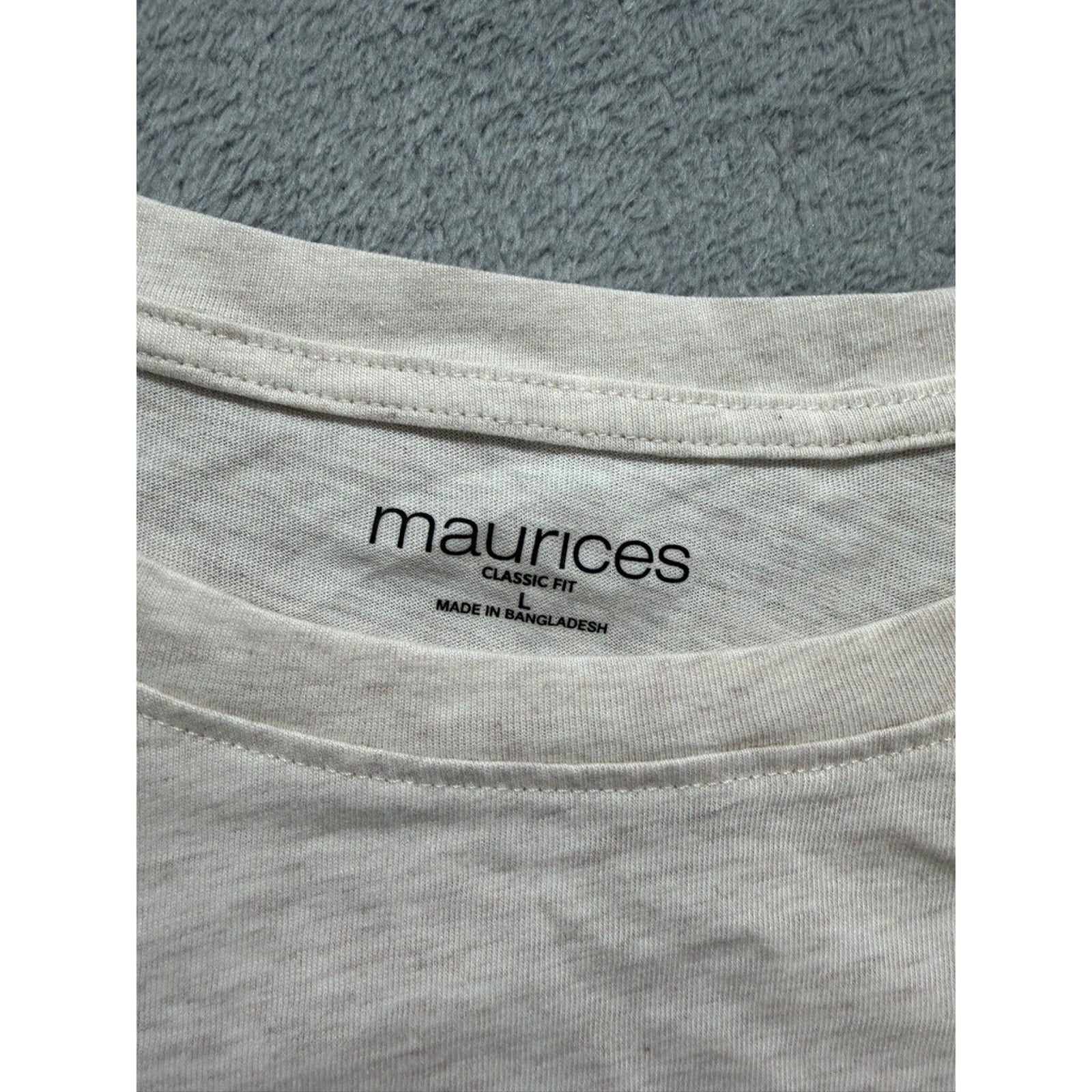 Maurices Womens Halloween Pets Graphic Tee Oatmeal Heather Large Spooky Cats