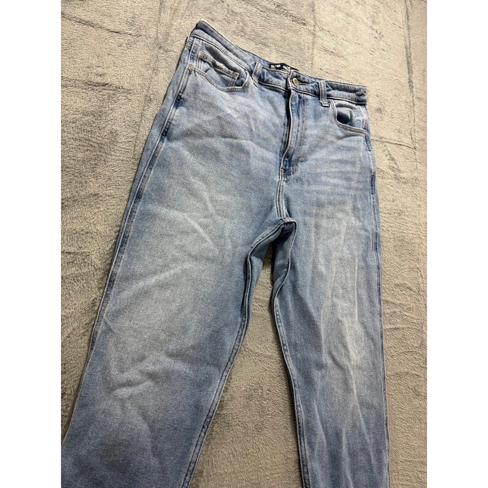 Hollister Womens 11R Blue Ultra High-Rise Mom Jean Vintage Casual Denim Pants