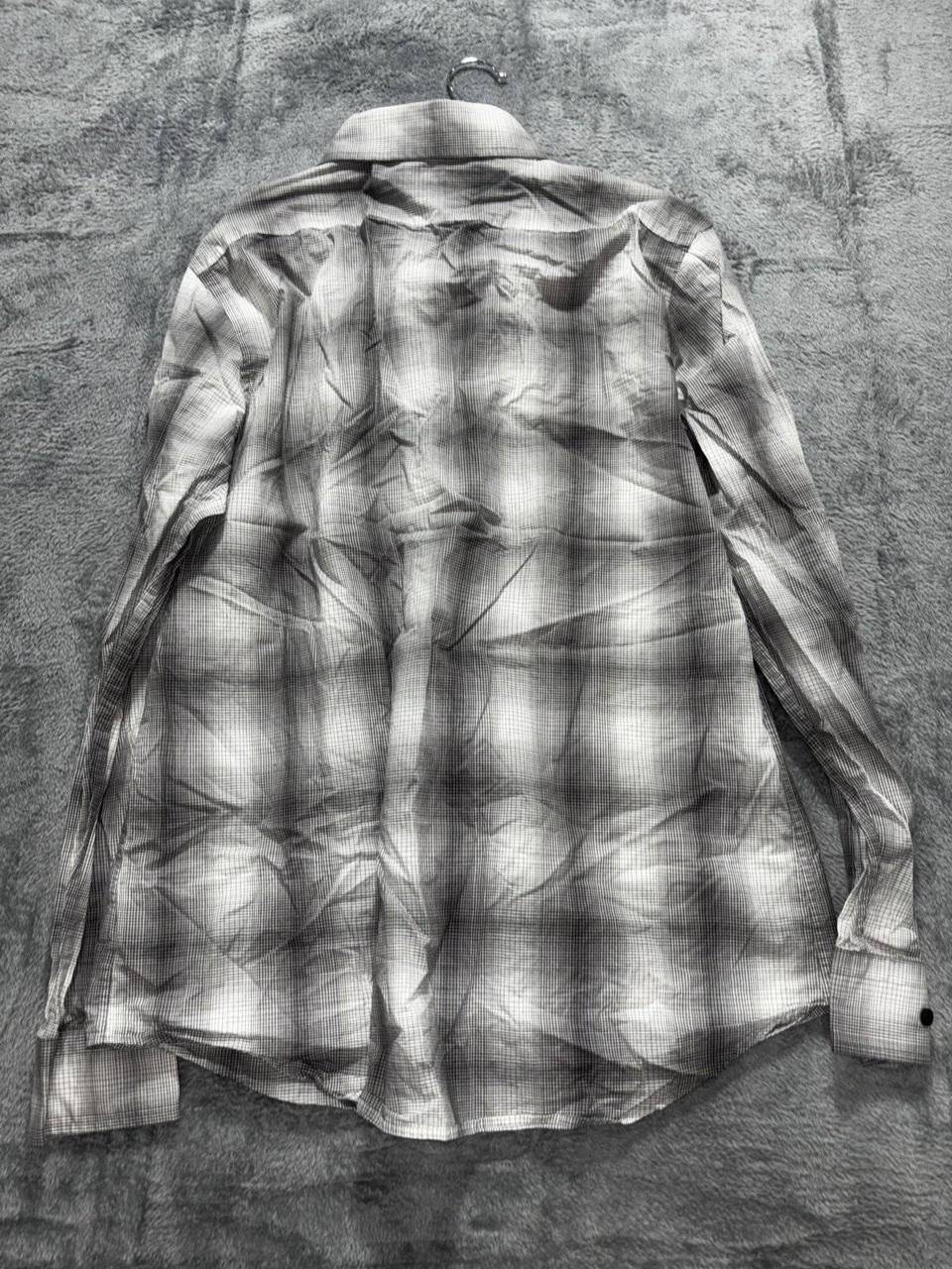 Express Design Studio Men's Gray Plaid Shirt Size L, photo 6 of 9