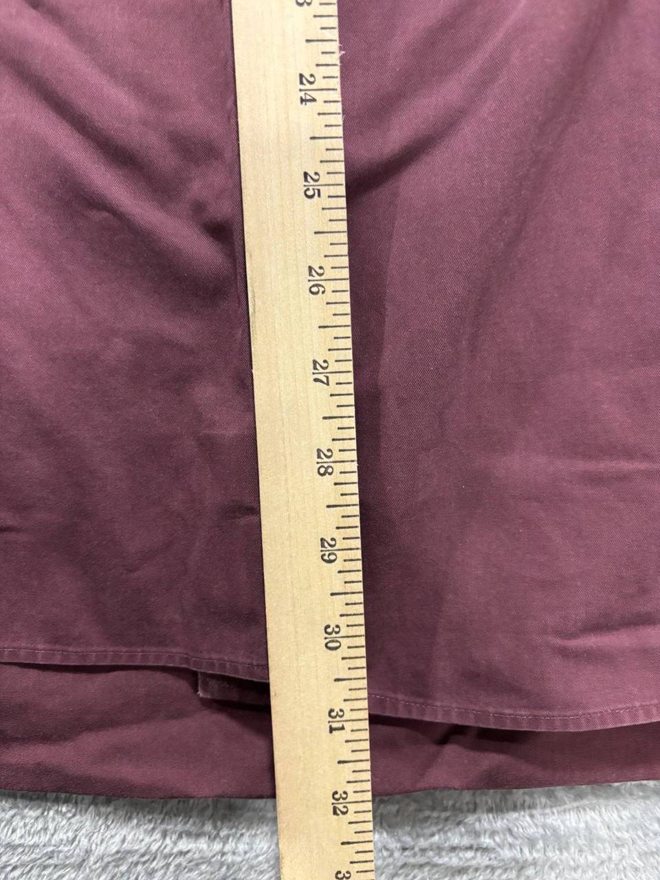 Nordstrom Men's Burgundy Dress Shirt Size L, photo 5 of 8