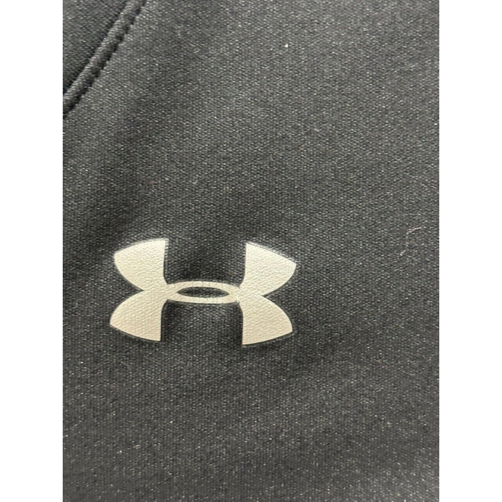Under Armour Womens LG Black HeatGear V-Neck Loose Fit T-Shirt Athleisure Sporty