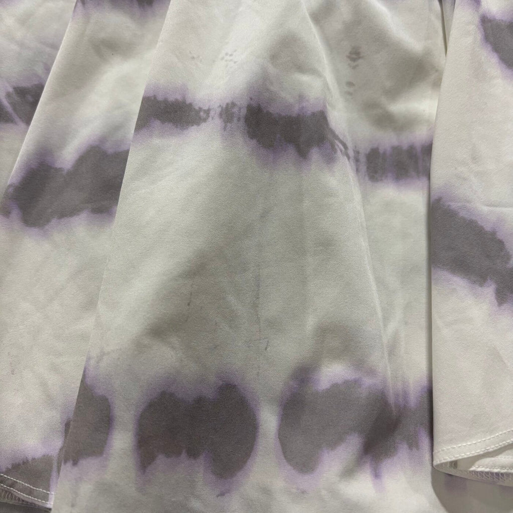 Lululemon Womens 10 White Purple Tie Dye Court Rival Skirt Athleisure Casual