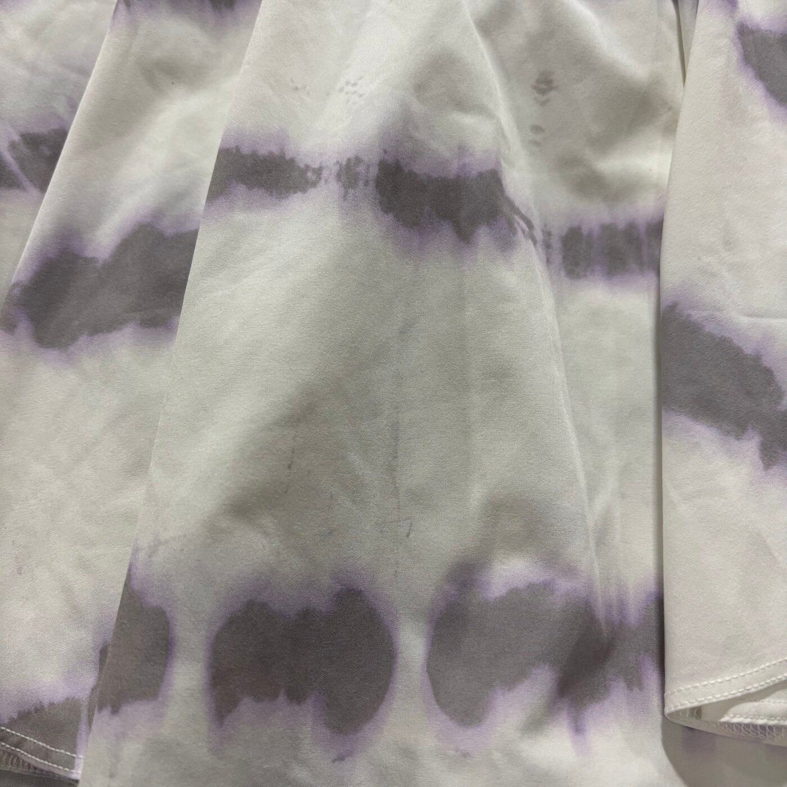 Lululemon Womens 10 White Purple Tie Dye Court Rival Skirt Athleisure Casual