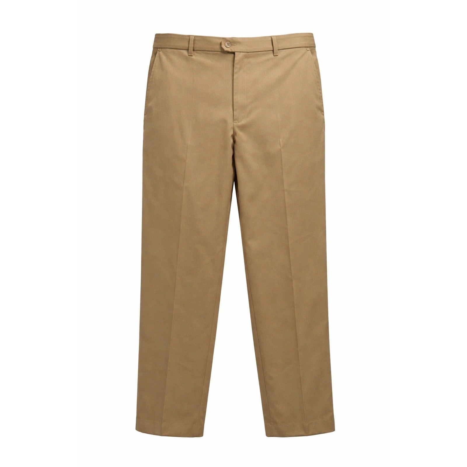 Haggar Dress Pants Mens 42x30 Khaki Classic Fit Flat Front Office Casual