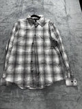 Express Design Studio Men's Gray Plaid Shirt Size L