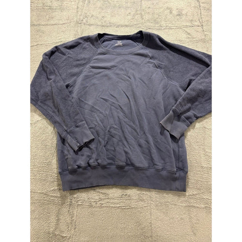 Aerie Womens M Blue Raglan Sweatshirt Casual Cozy Athleisure Pullover