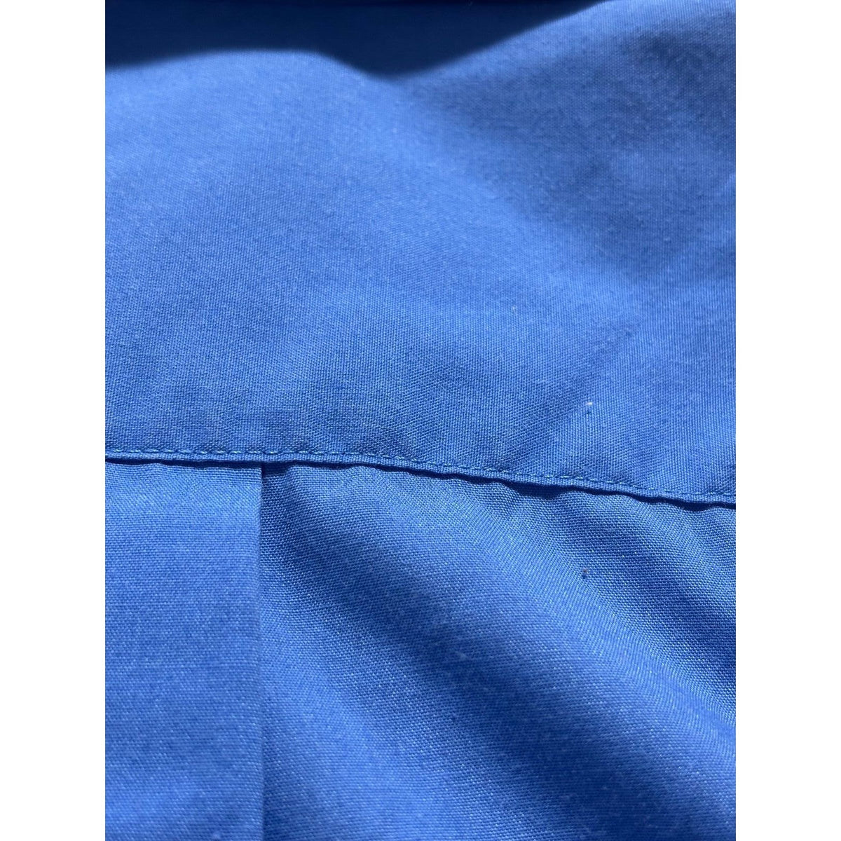 Puritan 16.5 Blue Short Sleeve Button Front Shirt Mens Casual Classic Preppy