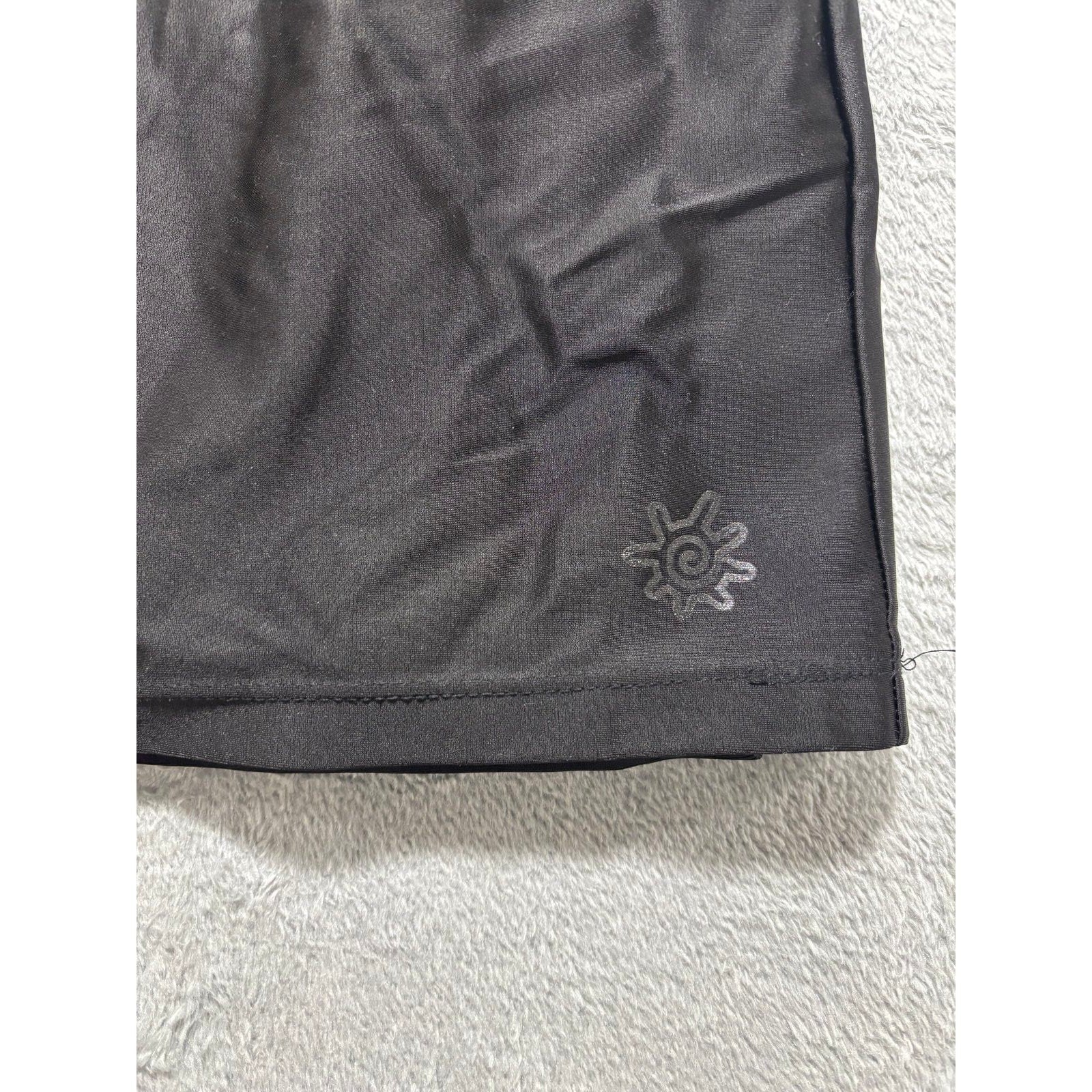 Coolibar XL Black Womens Swim Skort Athleisure Coastal Casual