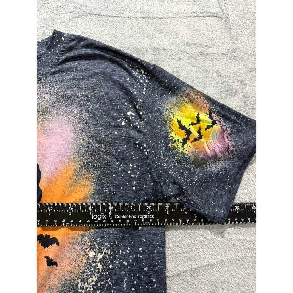 Zero Amucks Given Hocus Pocus Halloween Graphic Tee Charcoal Gray XL Spooky Goth