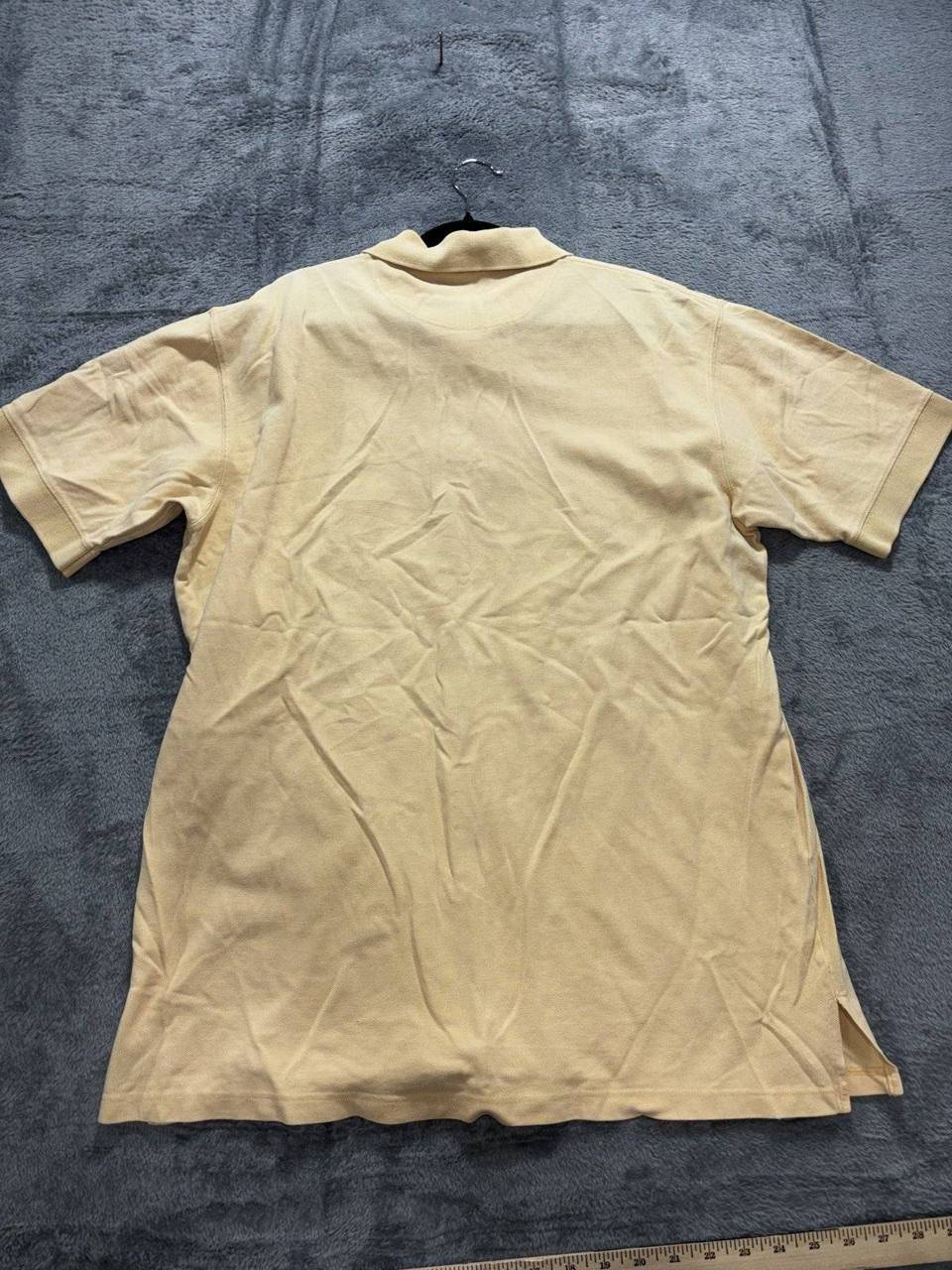Woolrich Men's Yellow Short Sleeve Polo Shirt Size L, photo 6 of 8