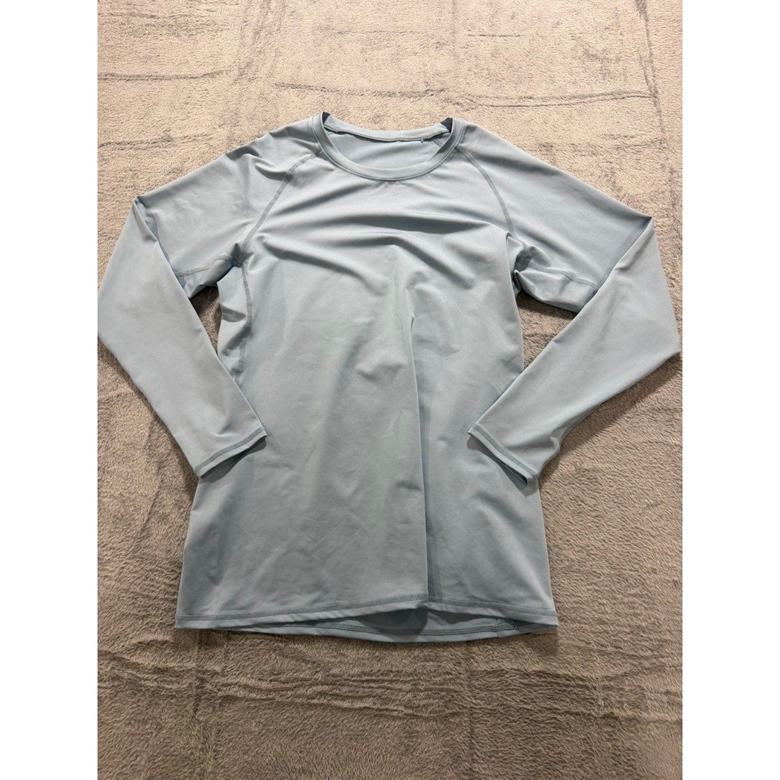 Old Navy Active Breathe On Top Womens XL Light Blue Long Sleeve Workout Shirt